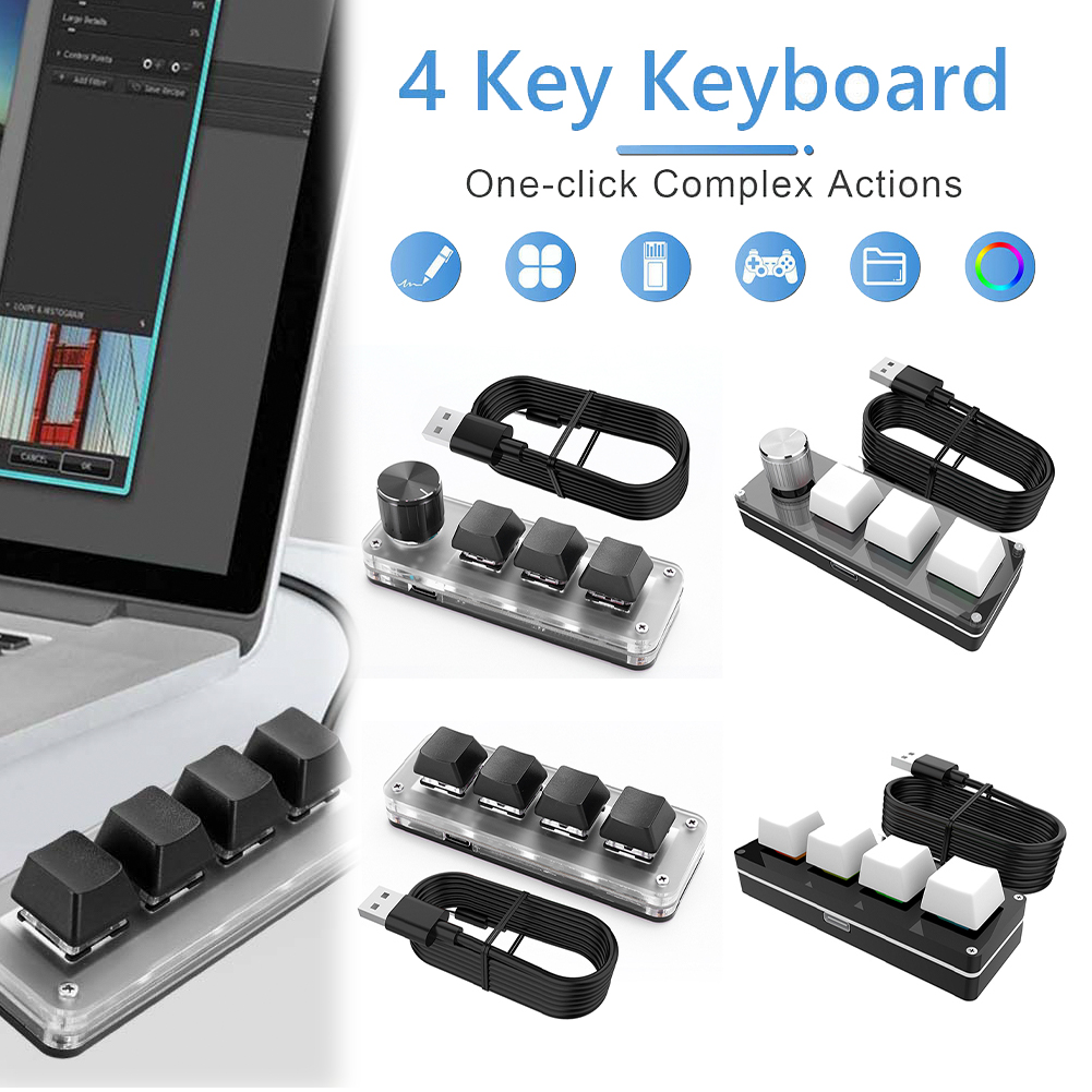 Gaming Keyboard 1 Hand - Teclado Mecánico para Juegos RGB con