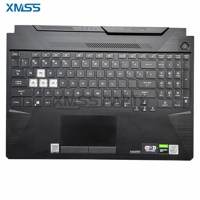Gaming Keyboard Backlit - Teclado superior con reposamanos y retroiluminado