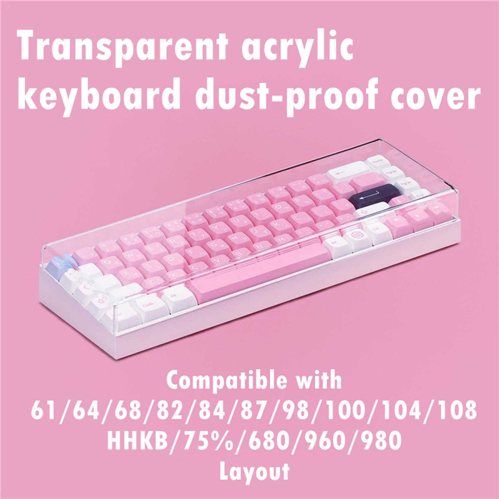 Keyboard Gaming Transparent - Cubierta antipolvo para teclado de 108