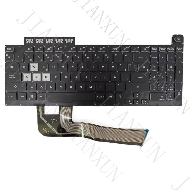 Gaming Keyboard Backlit - Teclado retroiluminado español A+ para Asus