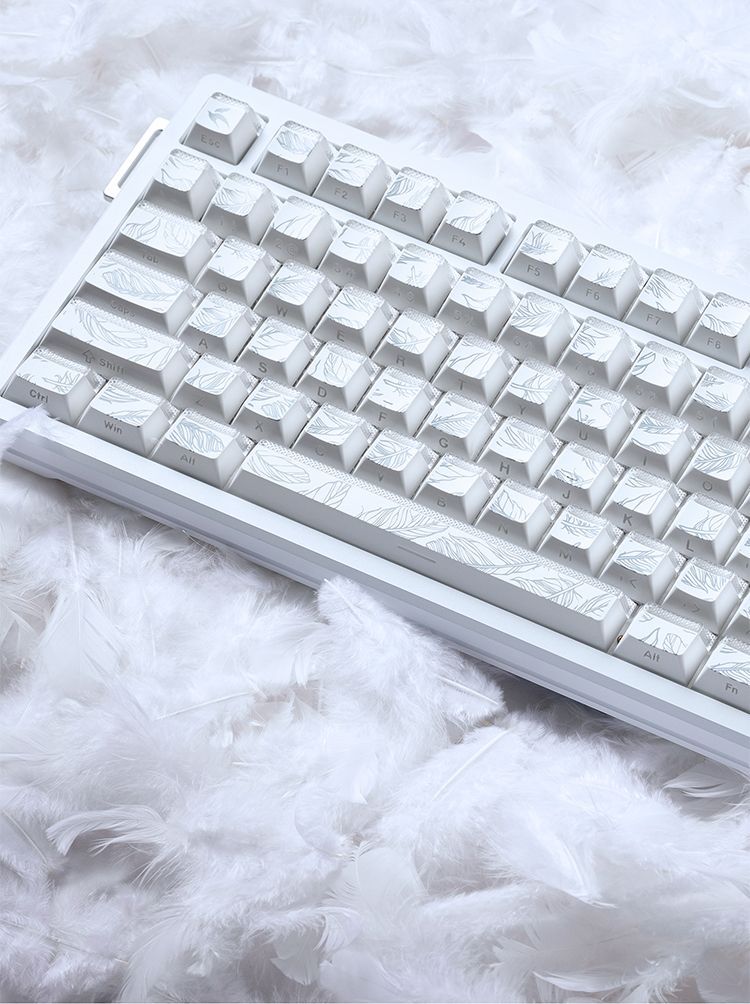 Gaming Keyboard Tkl - Teclas con Diseño de Pluma, 97