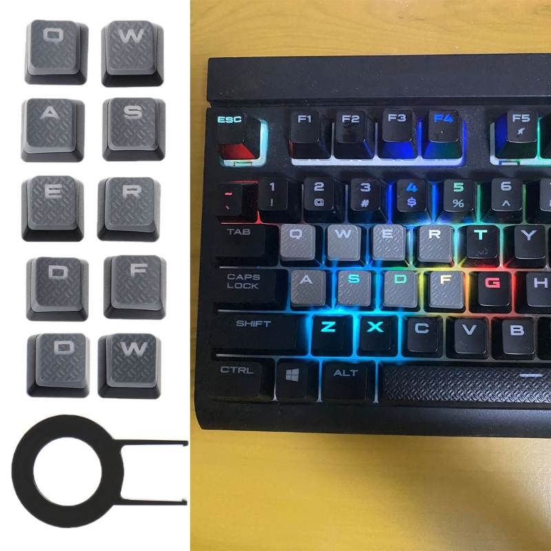 Gaming Keyboard Corsair - Teclas retroiluminadas antideslizantes, 10 teclas, para