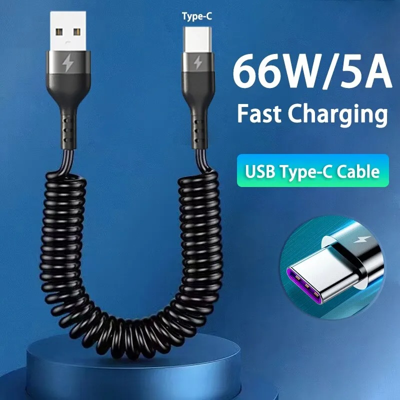 Coiled Usb Cable - Cable USB C a USB C
