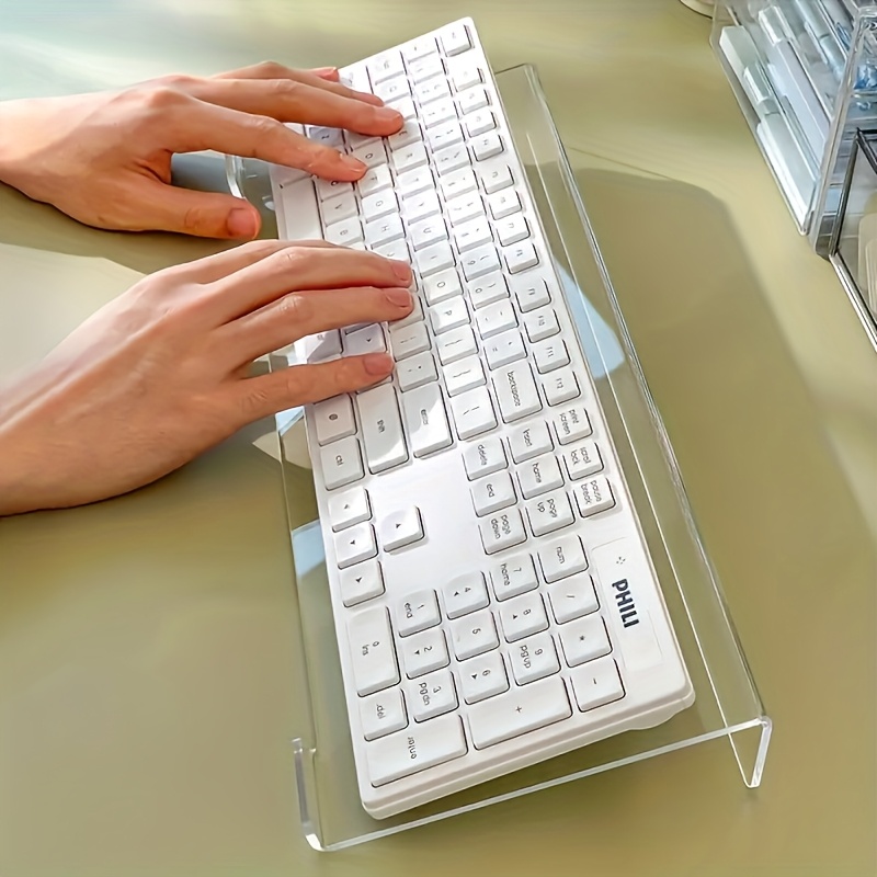 Keyboard Gaming Transparent - Soporte para teclado acrílico, organizador de