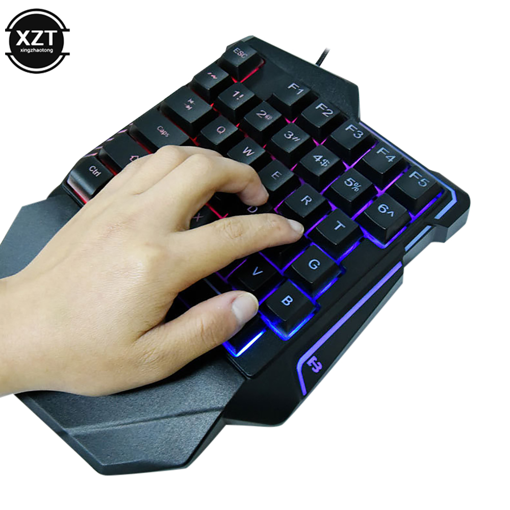 Gaming Keyboard 1 Hand - Teclado para juegos G7, Mini Usb