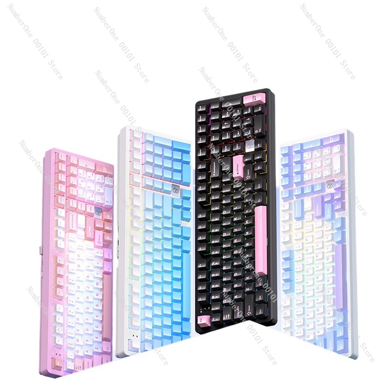 Gaming Keyboard Bluetooth - Teclado mecánico de aleación de aluminio,