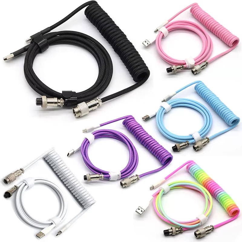 Coiled Usb Cable - Cable Espiral USB Tipo C para