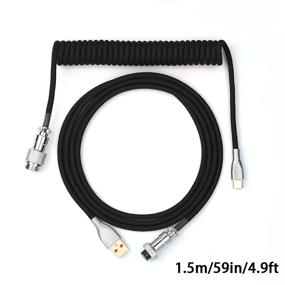 Coiled Usb Cable - Cable de Teclado Enrollado de 1.5m,