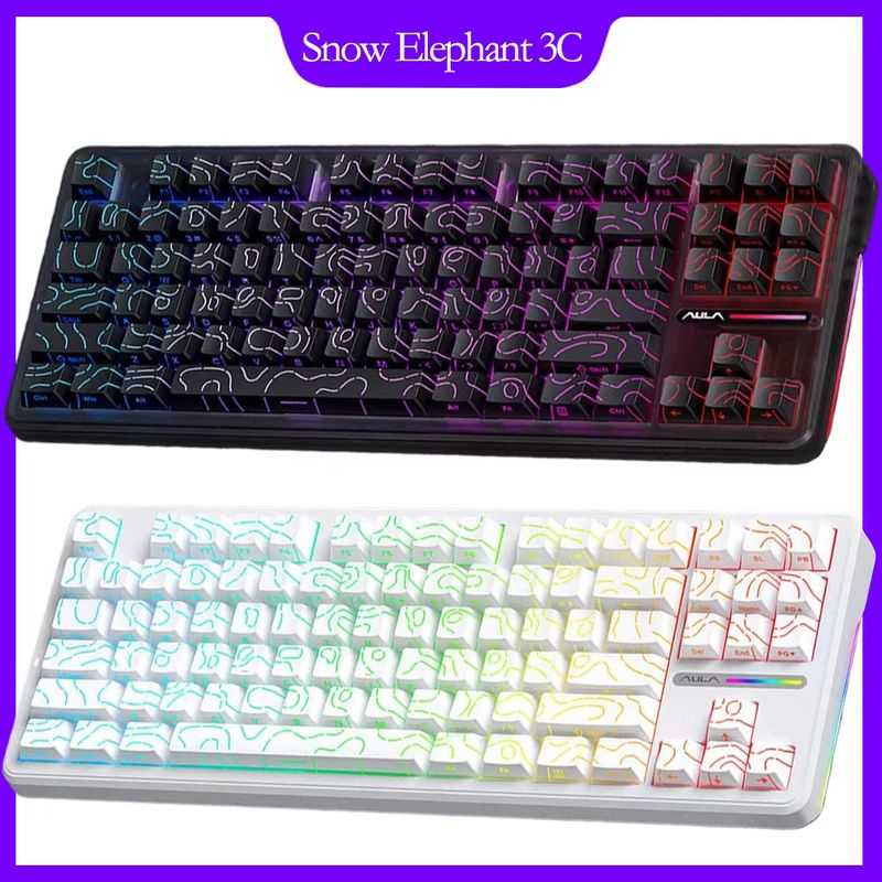 Gaming Keyboard Tkl - Teclado Mecánico Inalámbrico Aula F87 75%