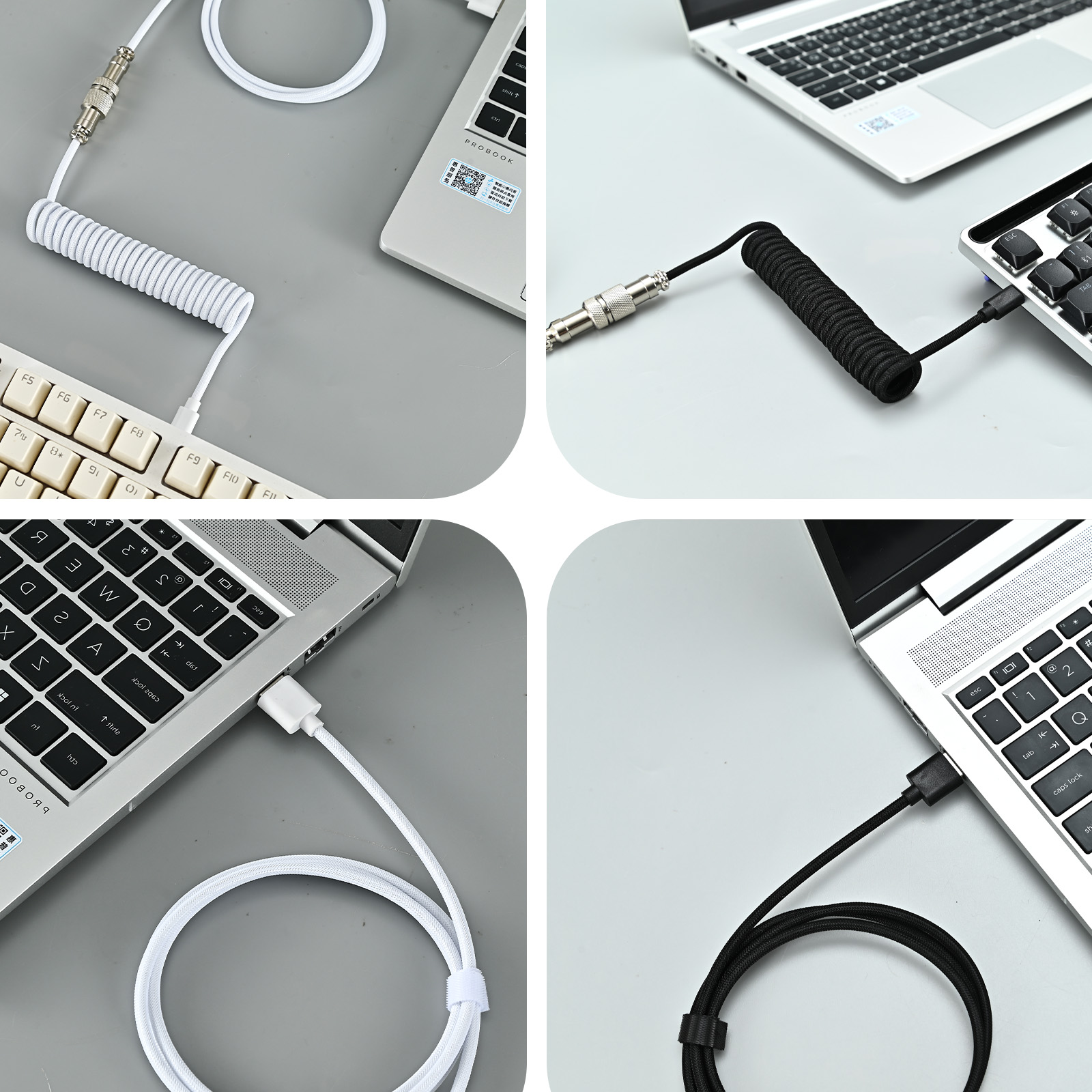 Cable en espiral para teclado  - Coiled Usb Cable reseña y precio