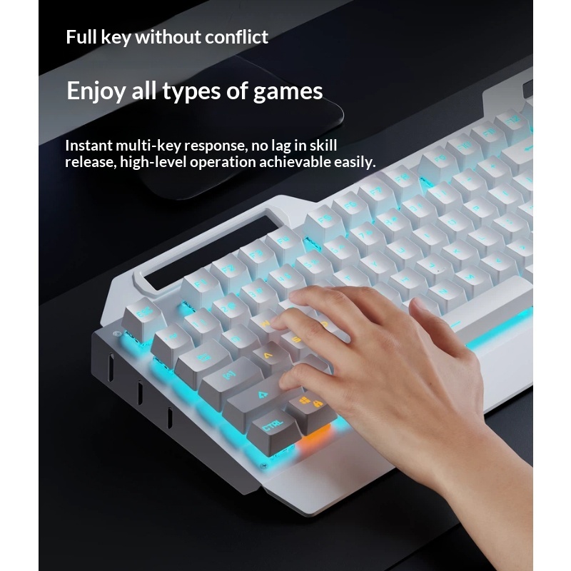Combo de Teclado Mecánico Inal - Keyboard Gaming Transparent reseña y precio