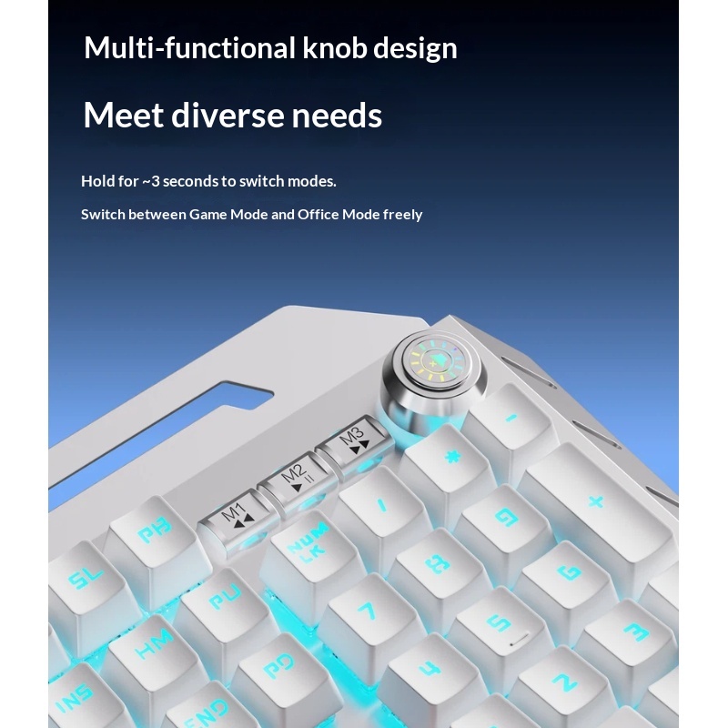 Combo de Teclado Mecánico Inal - Keyboard Gaming Transparent reseña y precio