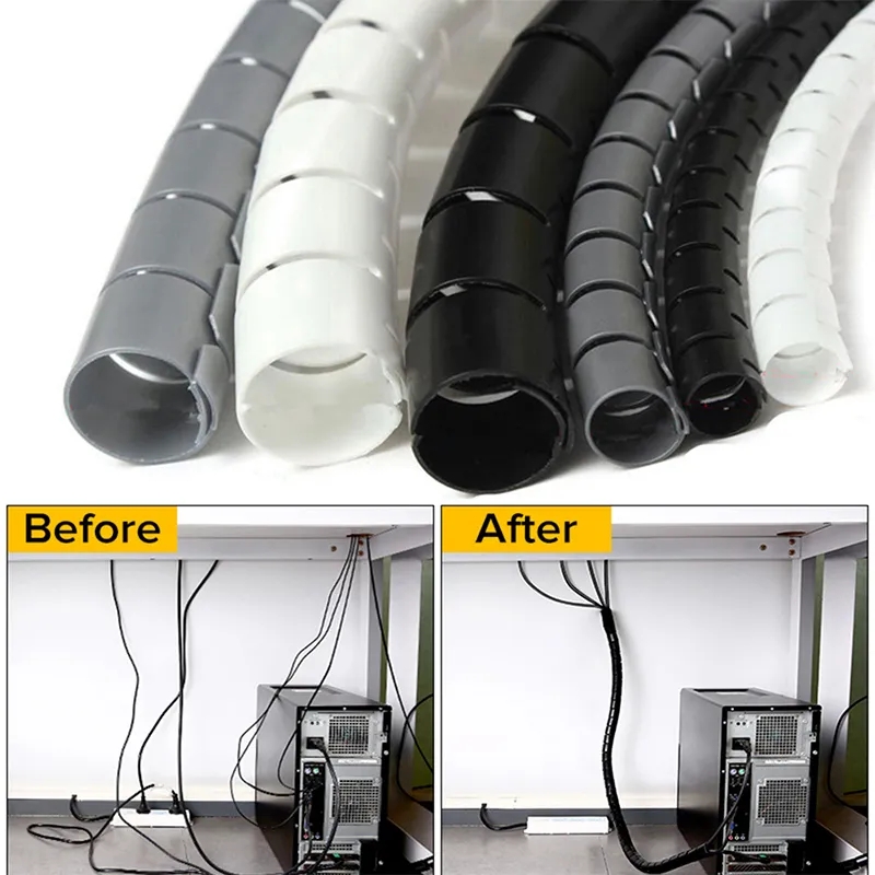 Clips organizadores de cables  - Coiled Usb Cable reseña y precio