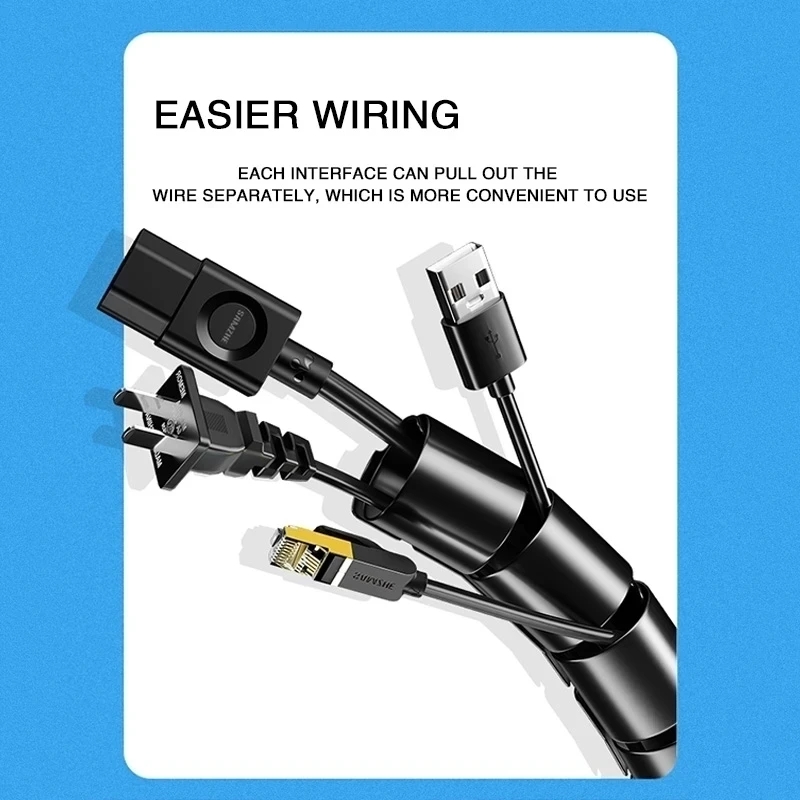 Clips organizadores de cables  - Coiled Usb Cable reseña y precio