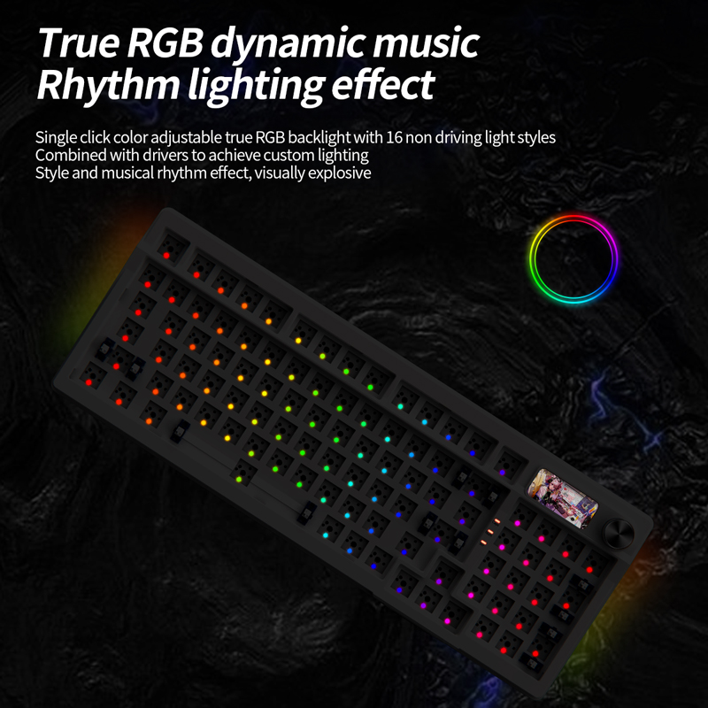 KIT de teclado mecánico YINDIA - Keyboard Gaming Transparent reseña y precio