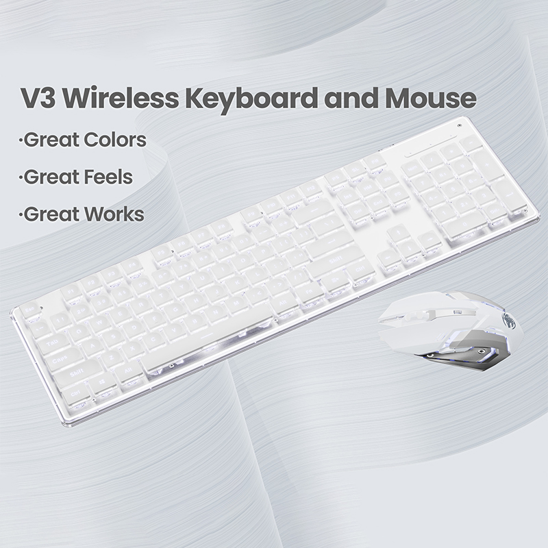 EWEADN V3 Juego de teclado y m - Gaming Keyboard Mouse Wireless reseña y precio