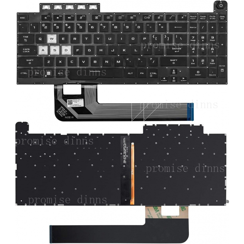 Teclado estadounidense M para  - Gaming Keyboard Backlit reseña y precio