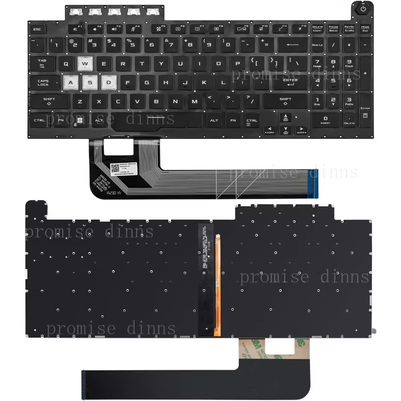 Teclado estadounidense M para  - Gaming Keyboard Backlit reseña y precio