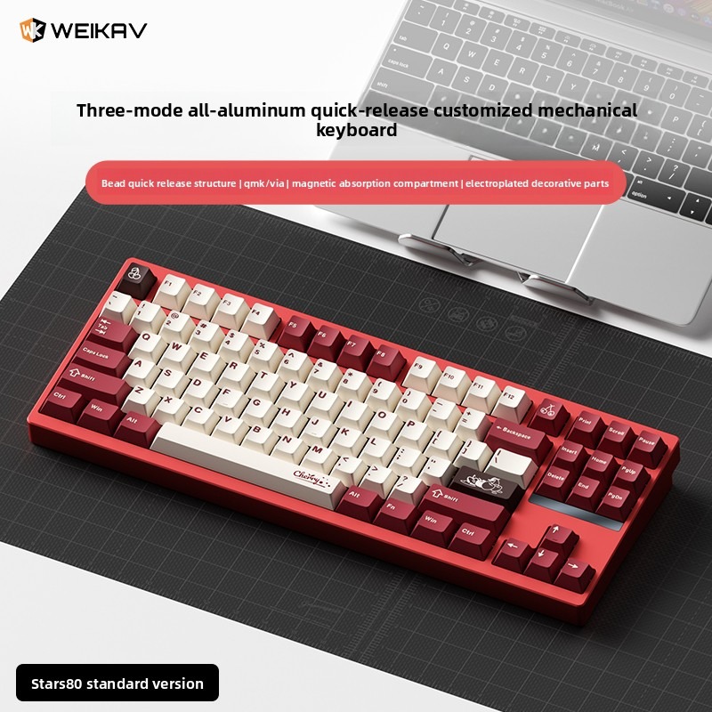 Teclado Mecánico WEIKAV STARS8 - Gaming Keyboard Tkl reseña y precio