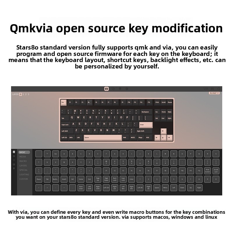 Teclado Mecánico WEIKAV STARS8 - Gaming Keyboard Tkl reseña y precio