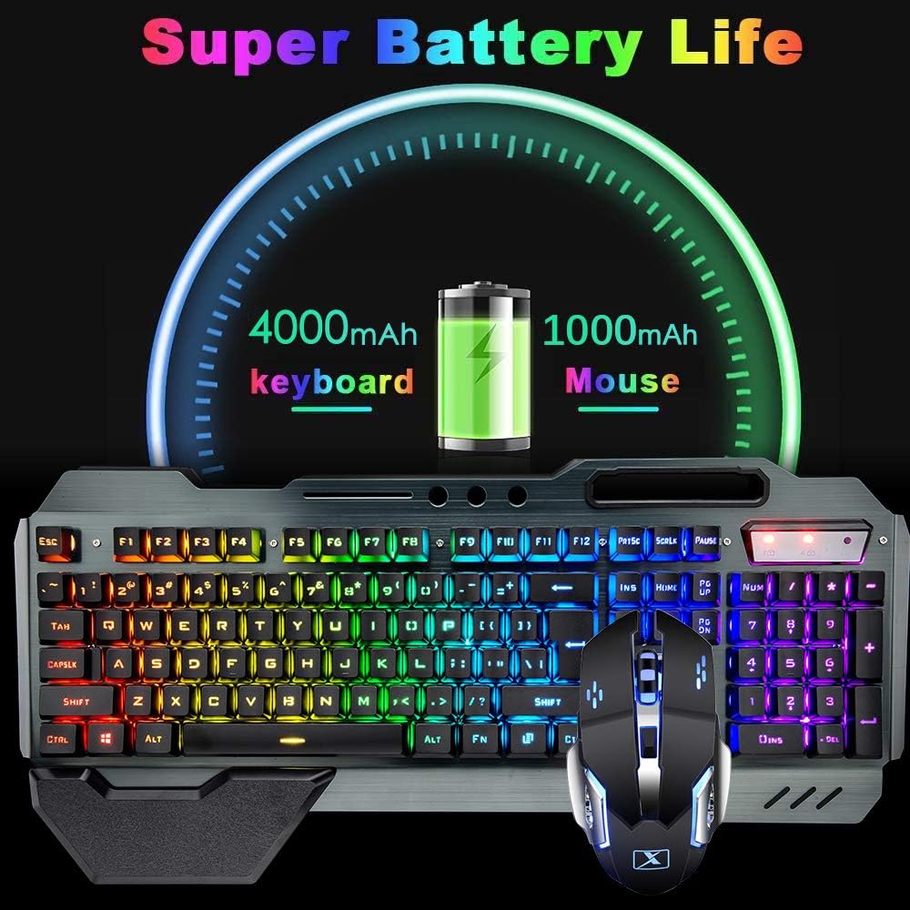 Combo de teclado y ratón inalá - Gaming Keyboard Mouse Wireless reseña y precio