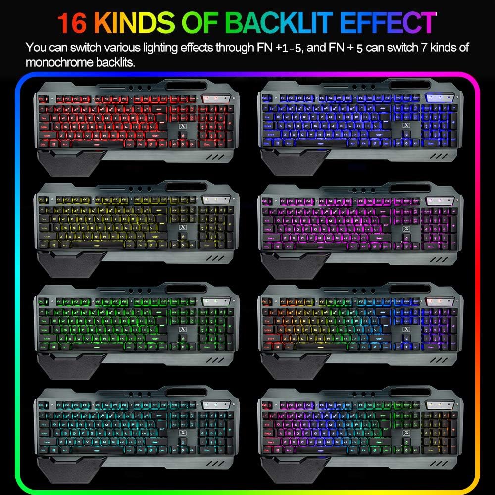 Combo de teclado y ratón inalá - Gaming Keyboard Mouse Wireless reseña y precio