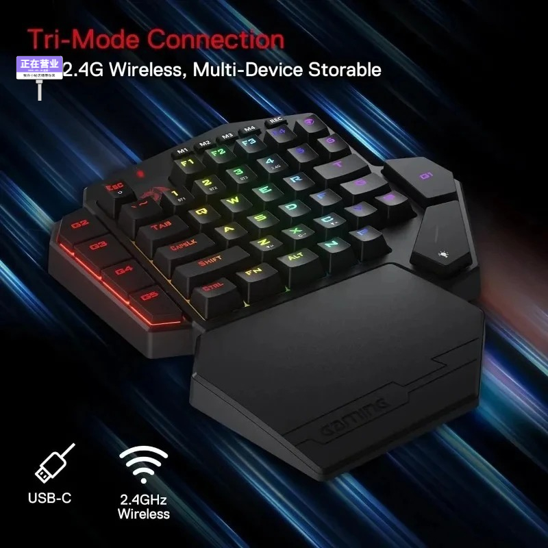 Nuevo Teclado Mecánico Inalámb - Gaming Keyboard 1 Hand reseña y precio