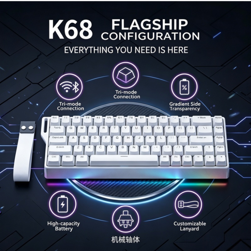 Teclado Mecánico Inalámbrico K - Keyboard Gaming Transparent reseña y precio
