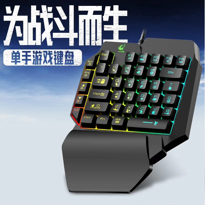 Teclado K15 de una sola mano G - Gaming Keyboard Ebay reseña y precio