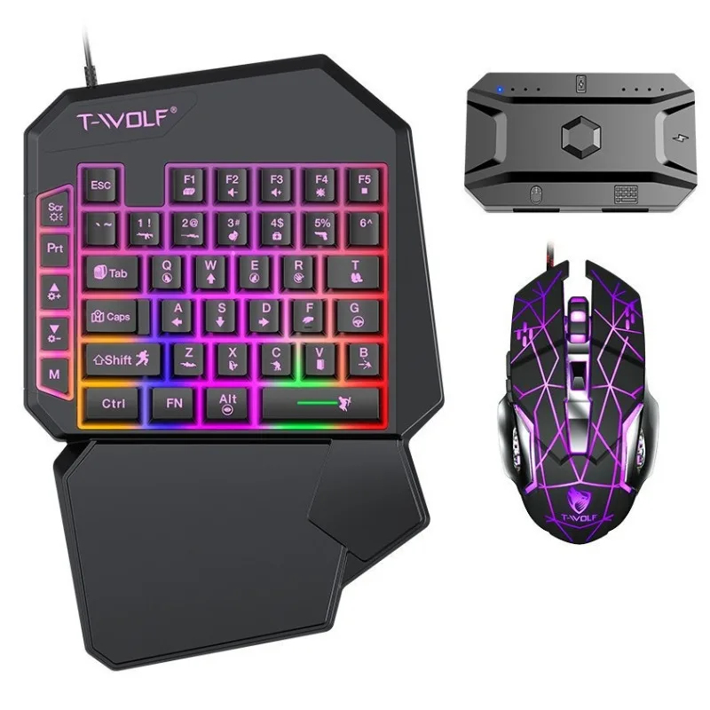 Juego de 5 en 1, teclado mini  - Gaming Keyboard 1 Hand reseña y precio