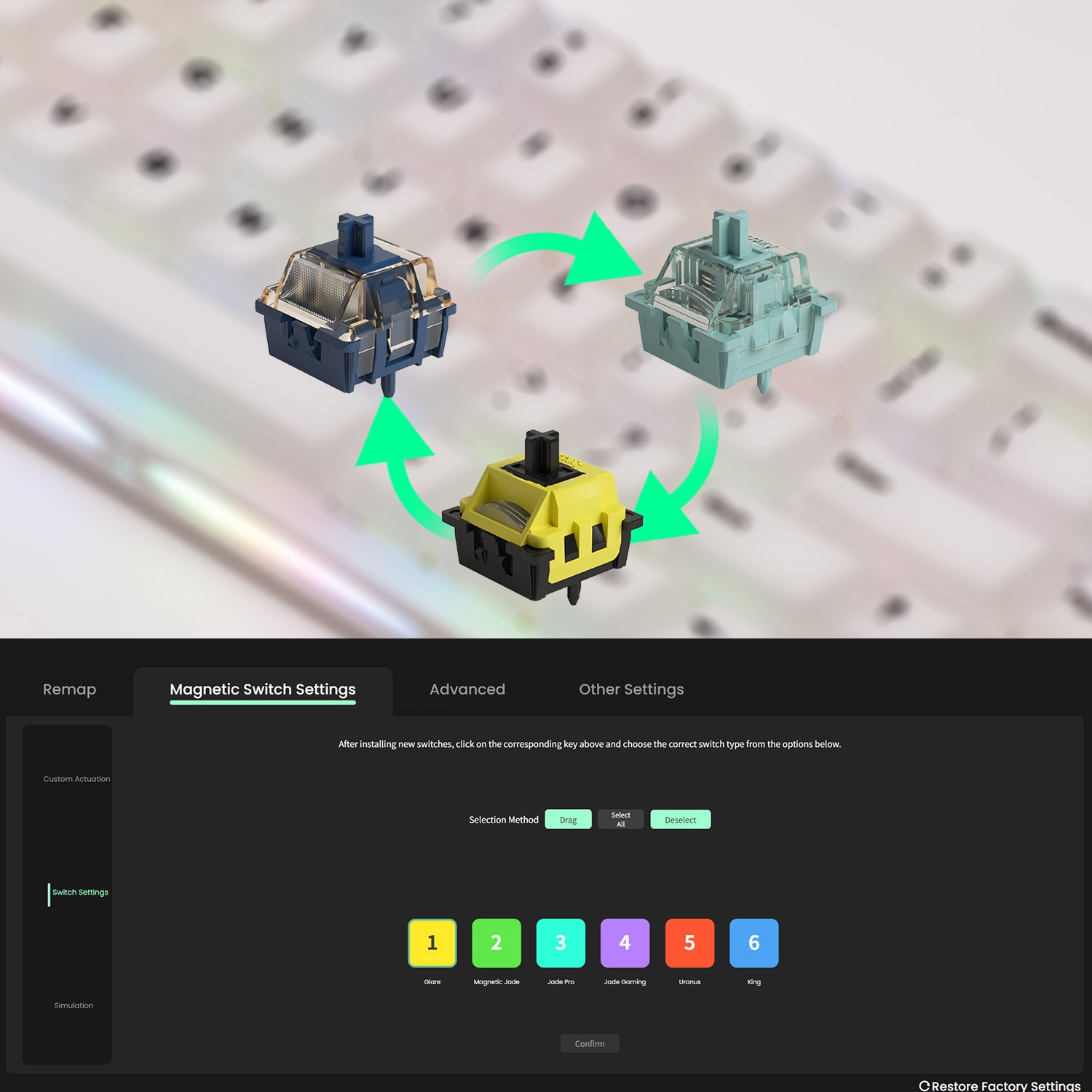 Teclado Mecánico para Juegos A - Keyboard Gaming Transparent reseña y precio