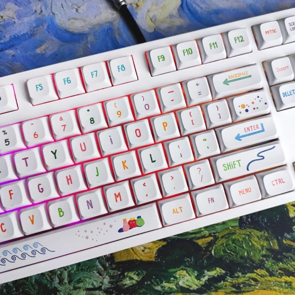 Vibrantes teclas de arte de ve - Gaming Keyboard Tkl reseña y precio