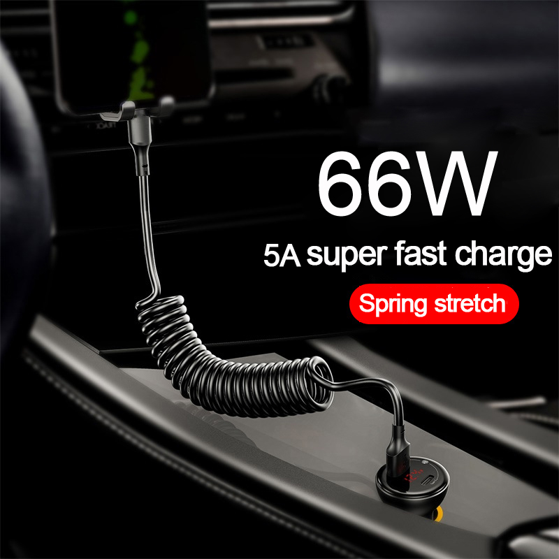Cable USB C a USB C Enrollado  - Coiled Usb Cable reseña y precio