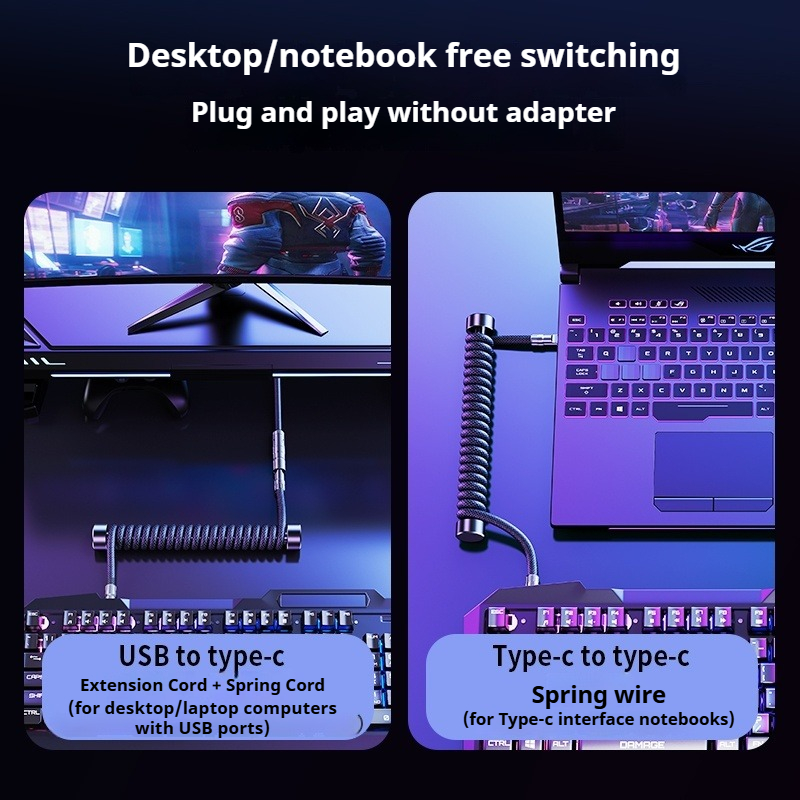 Cable de Teclado Enrollado Ear - Coiled Usb Cable reseña y precio