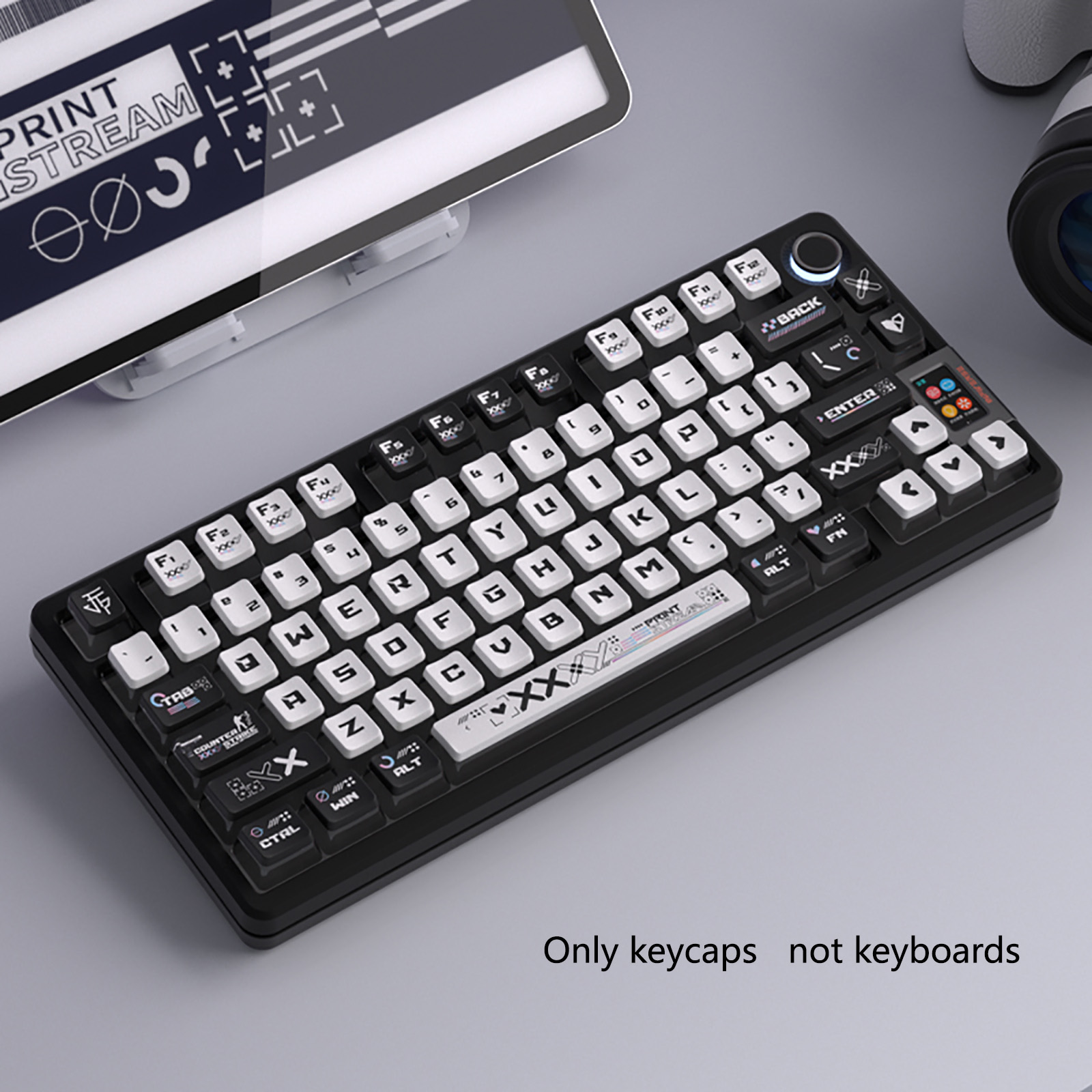 Teclas con diseño de Pudding e - Keyboard Gaming Transparent reseña y precio