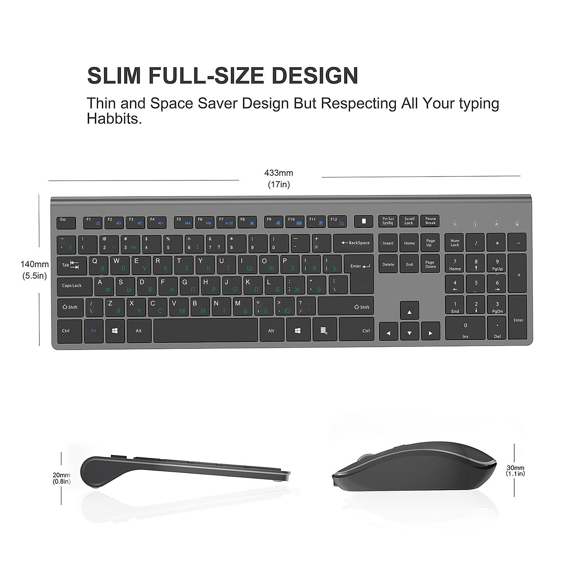 Juego de teclado y ratón inalá - Gaming Keyboard Mouse Wireless reseña y precio