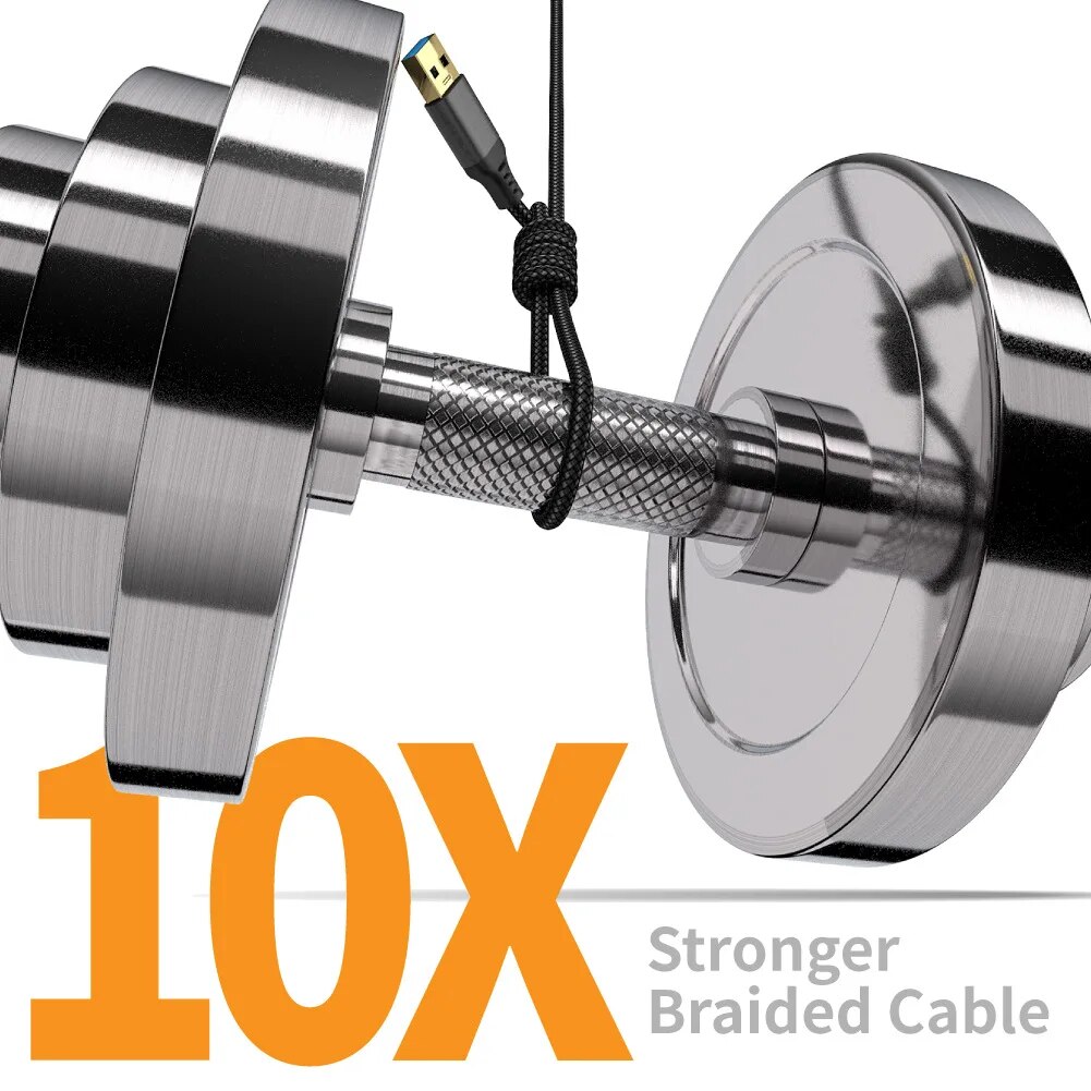 Cable de extensión trenzado de - Coiled Usb Cable reseña y precio
