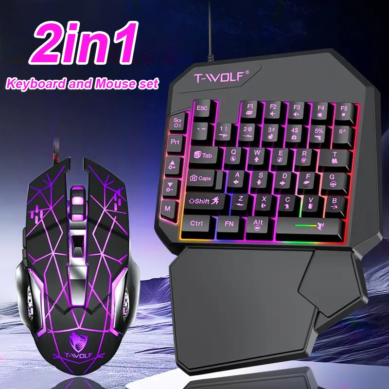 Convertidor de juegos móvil 2  - Gaming Keyboard 1 Hand reseña y precio
