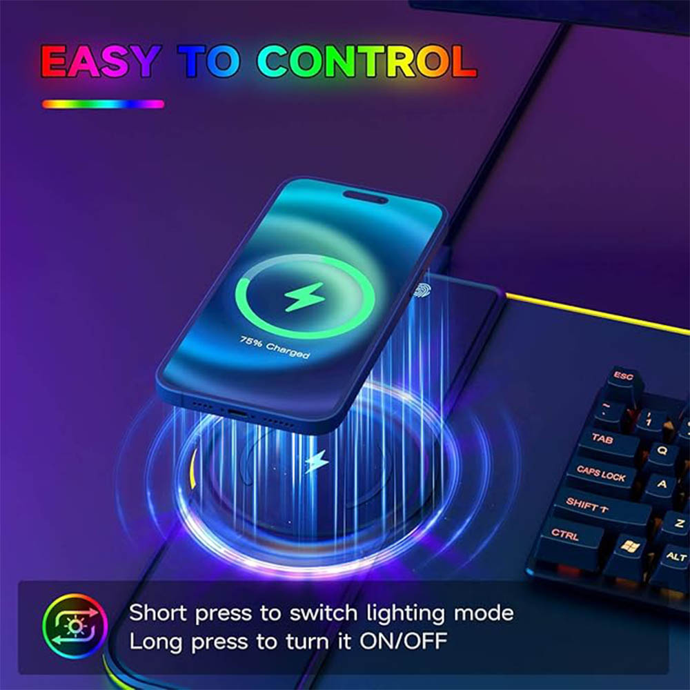 Alfombrilla de ratón RGB con c - Gaming Keyboard Mouse Wireless reseña y precio
