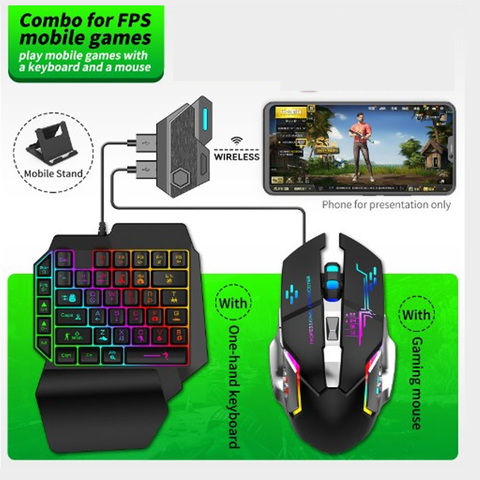 Paquete combinado de juegos pa - Gaming Keyboard Bluetooth reseña y precio