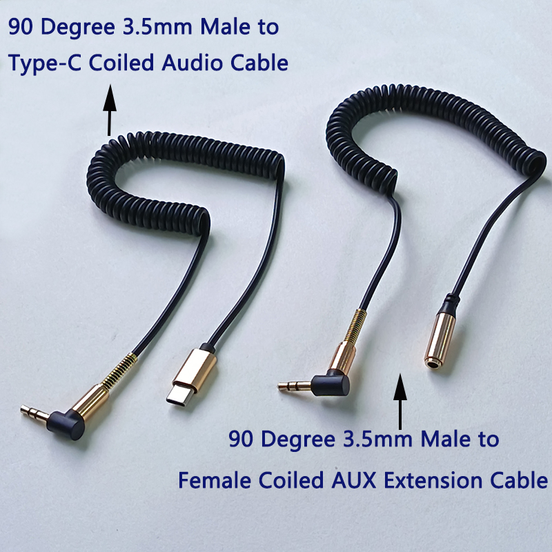 Cable de Audio Enrollado de 90 - Coiled Usb Cable reseña y precio