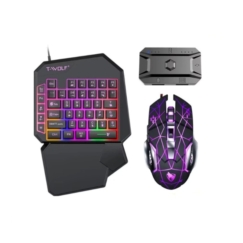 Combo de Teclado y Ratón para  - Gaming Keyboard 1 Hand reseña y precio