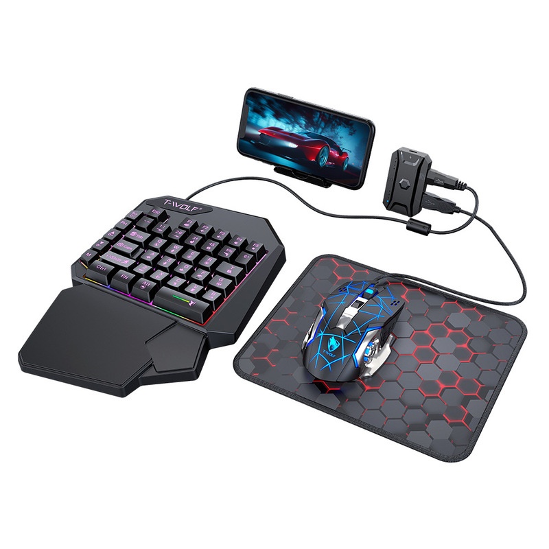 Combo de Teclado y Ratón para  - Gaming Keyboard 1 Hand reseña y precio