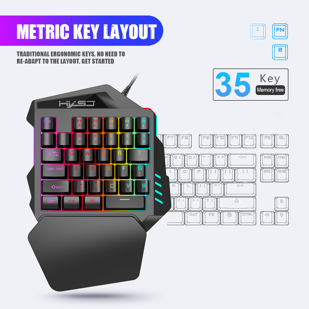 Mejor venta, teclado para jueg - Gaming Keyboard 1 Hand reseña y precio
