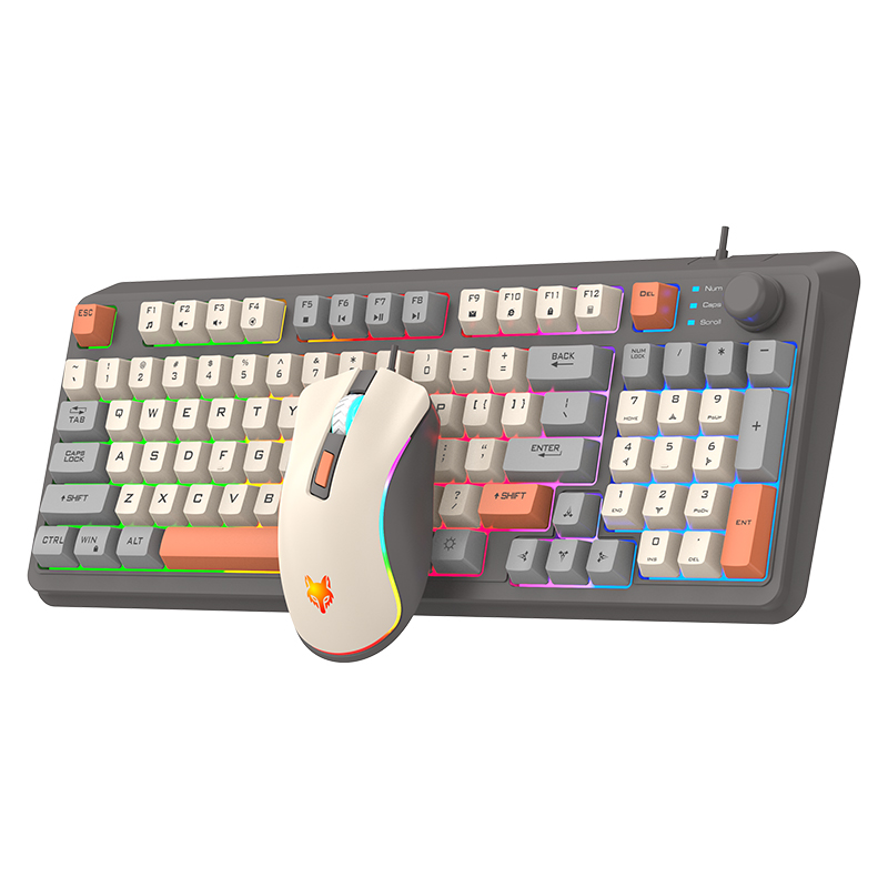 K820 USB juego con cable tecla - Gaming Keyboard Mouse Wireless reseña y precio