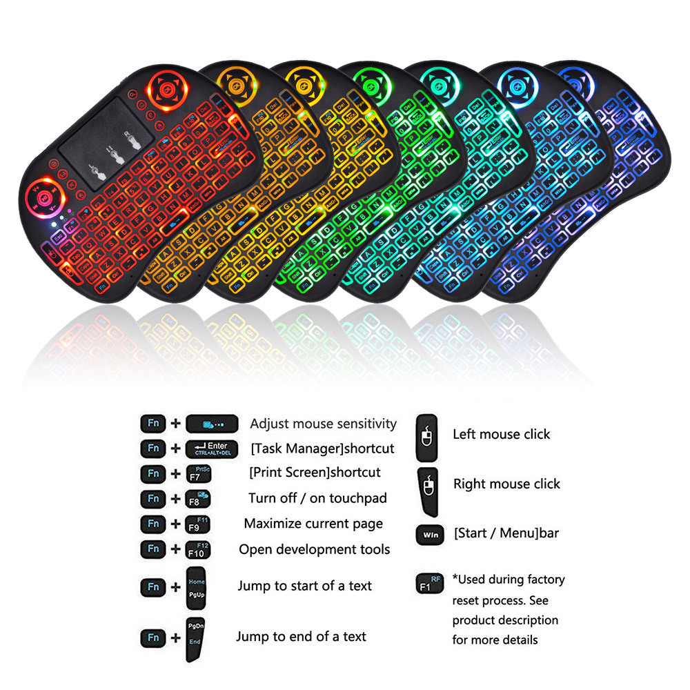 2,4G Air Mouse con teclado tác - Gaming Keyboard Mouse Wireless reseña y precio
