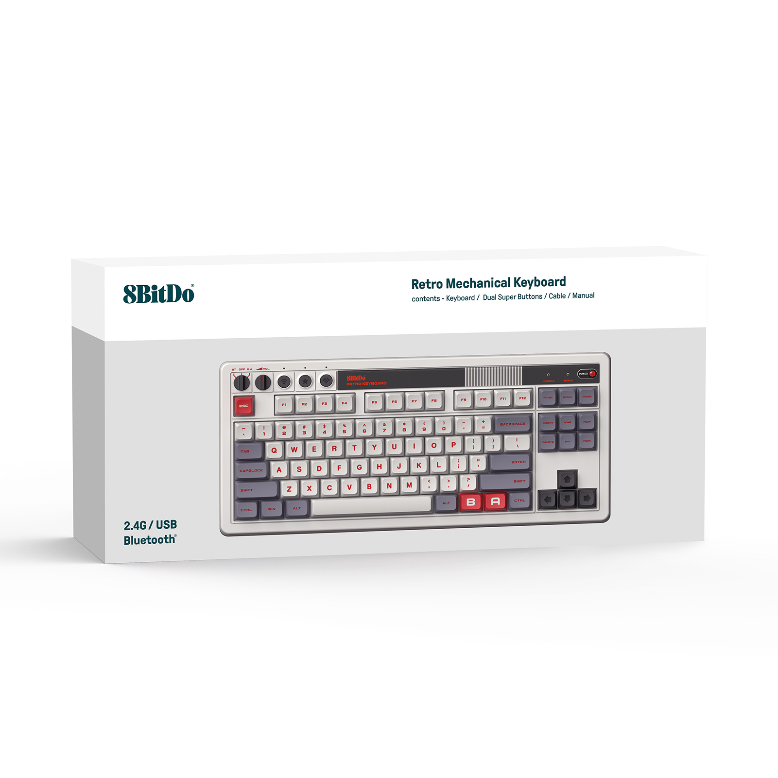 Teclado mecánico retro 8Bitdo, - Gaming Keyboard Bluetooth reseña y precio