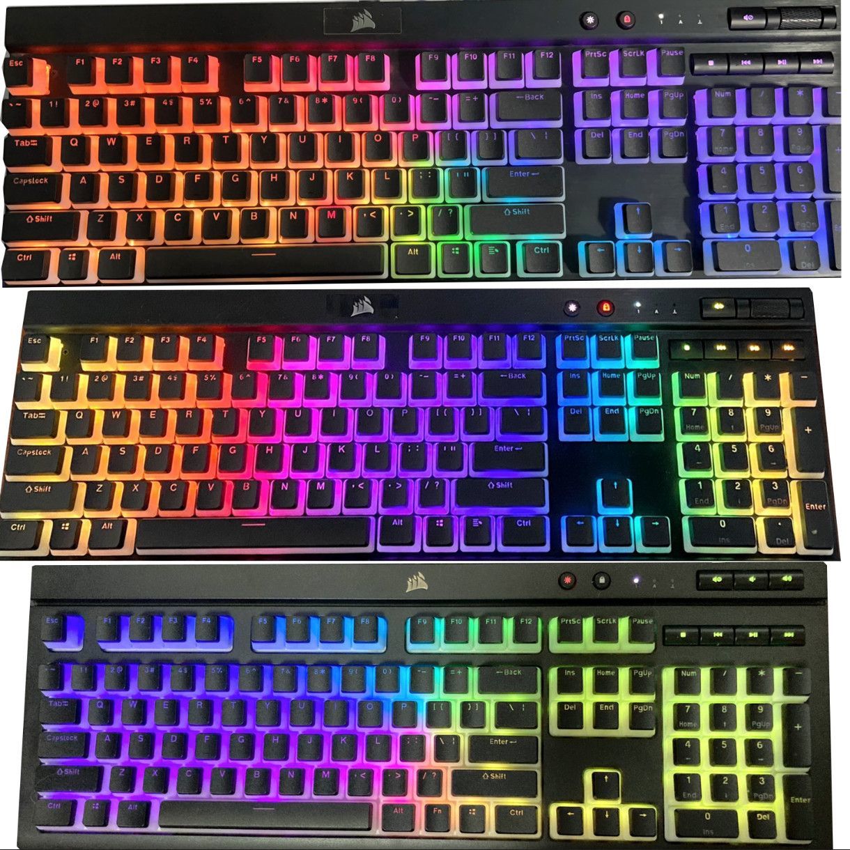 Teclas translúcidas Corsair Pu - Gaming Keyboard Corsair reseña y precio