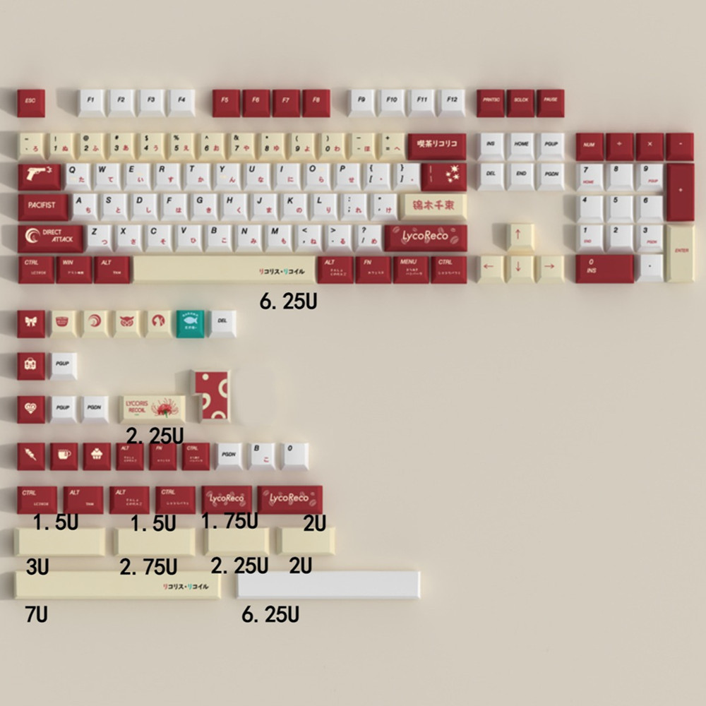 Teclas PBT de Anime Lycoris Re - Gaming Keyboard Bluetooth reseña y precio